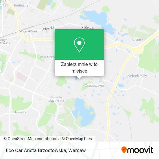 Mapa Eco Car Aneta Brzostowska