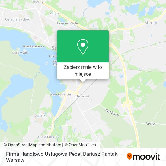 Mapa Firma Handlowo Usługowa Pecet Dariusz Pańtak