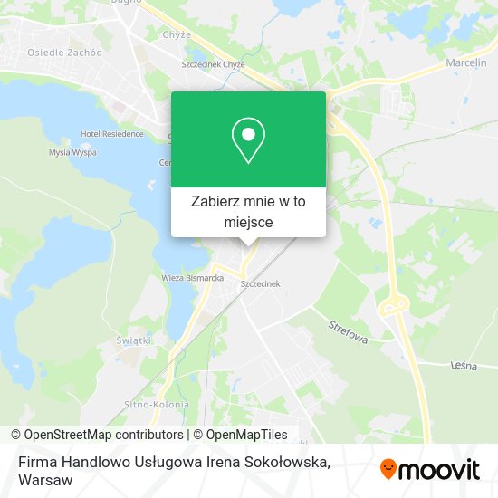 Mapa Firma Handlowo Usługowa Irena Sokołowska