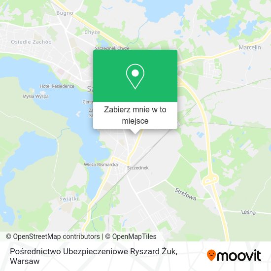 Mapa Pośrednictwo Ubezpieczeniowe Ryszard Żuk