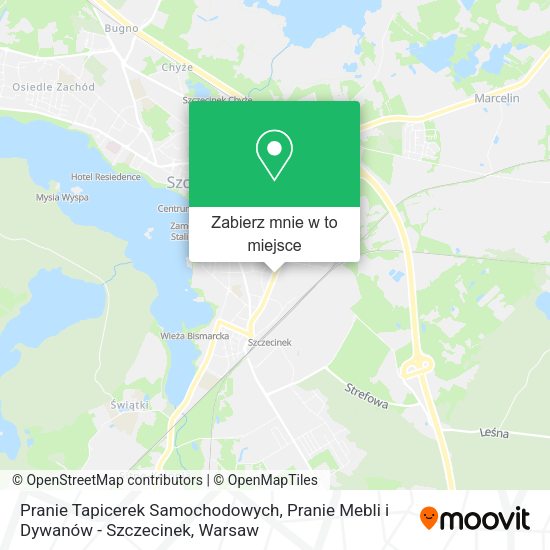 Mapa Pranie Tapicerek Samochodowych, Pranie Mebli i Dywanów - Szczecinek