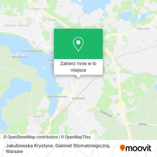 Mapa Jakubowska Krystyna. Gabinet Stomatologiczny