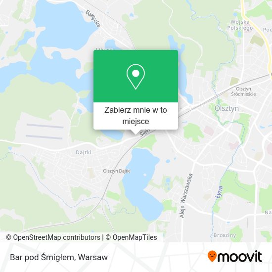 Mapa Bar pod Śmigłem