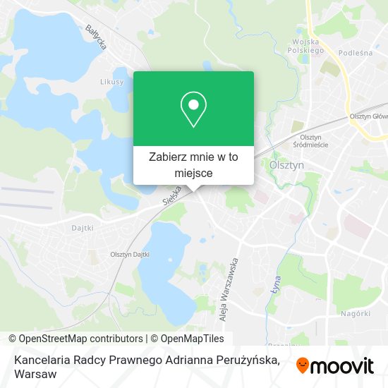 Mapa Kancelaria Radcy Prawnego Adrianna Perużyńska