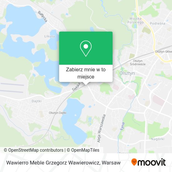 Mapa Wawierro Meble Grzegorz Wawierowicz