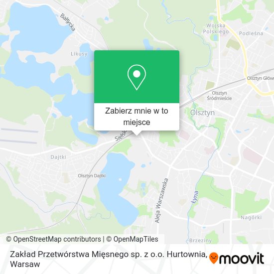 Mapa Zakład Przetwórstwa Mięsnego sp. z o.o. Hurtownia