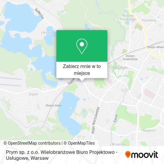 Mapa Prym sp. z o.o. Wielobranżowe Biuro Projektowo - Usługowe