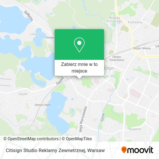 Mapa Citisign Studio Reklamy Zewnetrznej