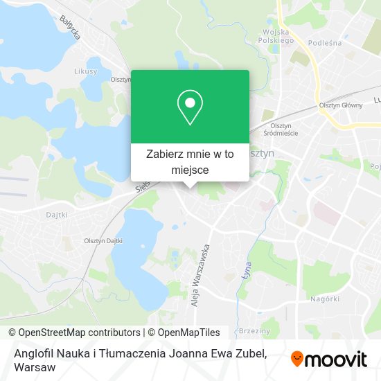 Mapa Anglofil Nauka i Tłumaczenia Joanna Ewa Zubel