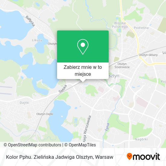 Mapa Kolor Pphu. Zielińska Jadwiga Olsztyn