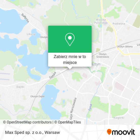Mapa Max Sped sp. z o.o.