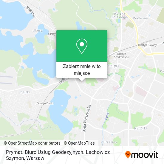 Mapa Prymat. Biuro Usług Geodezyjnych. Lachowicz Szymon