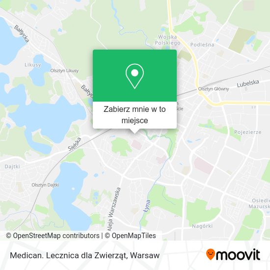 Mapa Medican. Lecznica dla Zwierząt