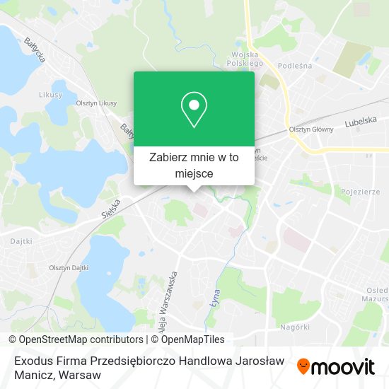 Mapa Exodus Firma Przedsiębiorczo Handlowa Jarosław Manicz