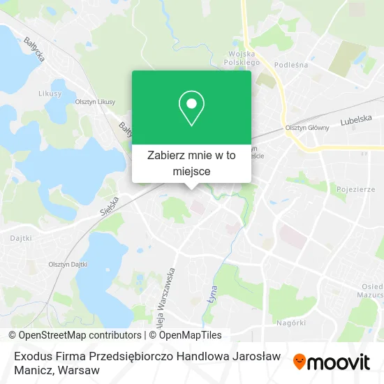 Mapa Exodus Firma Przedsiębiorczo Handlowa Jarosław Manicz