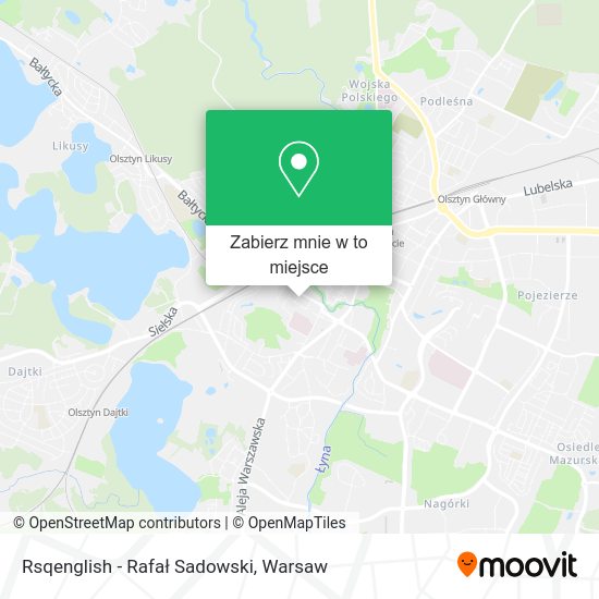 Mapa Rsqenglish - Rafał Sadowski