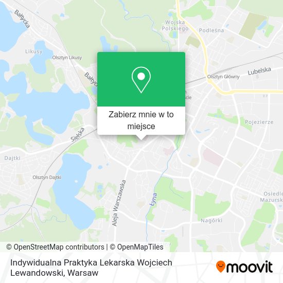 Mapa Indywidualna Praktyka Lekarska Wojciech Lewandowski