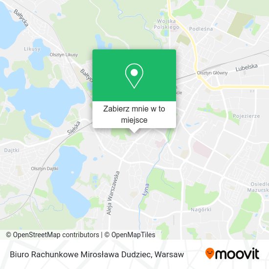 Mapa Biuro Rachunkowe Mirosława Dudziec