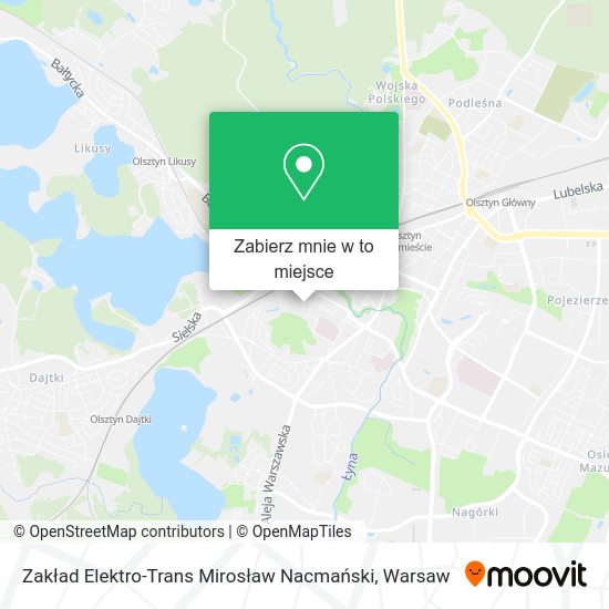 Mapa Zakład Elektro-Trans Mirosław Nacmański