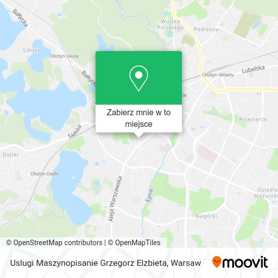 Mapa Uslugi Maszynopisanie Grzegorz Elzbieta