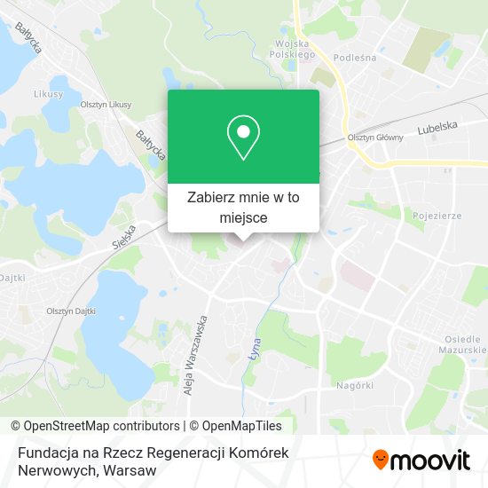 Mapa Fundacja na Rzecz Regeneracji Komórek Nerwowych