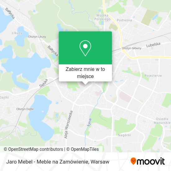 Mapa Jaro Mebel - Meble na Zamówienie