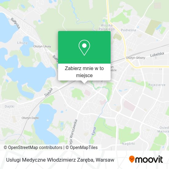 Mapa Usługi Medyczne Włodzimierz Zaręba