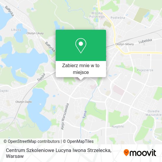 Mapa Centrum Szkoleniowe Lucyna Iwona Strzelecka