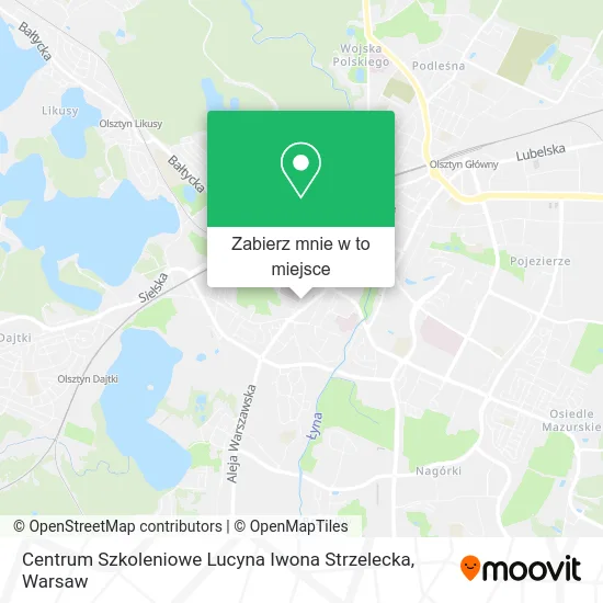 Mapa Centrum Szkoleniowe Lucyna Iwona Strzelecka
