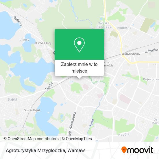 Mapa Agroturystyka Mrzyglodzka