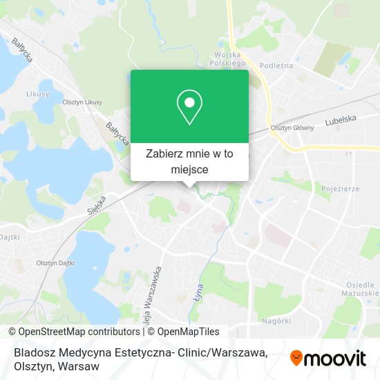 Mapa Bladosz Medycyna Estetyczna- Clinic / Warszawa, Olsztyn