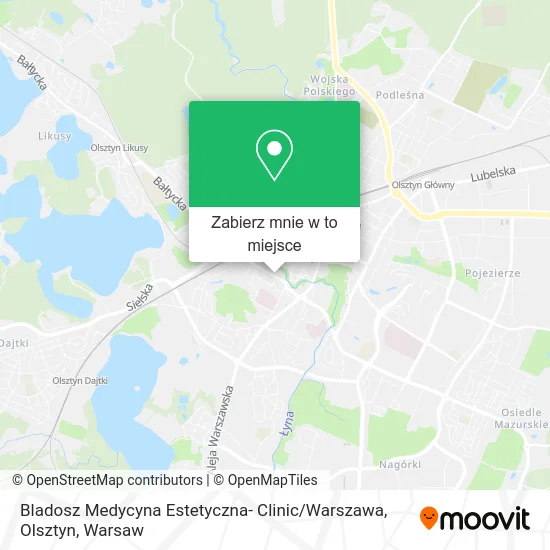 Mapa Bladosz Medycyna Estetyczna- Clinic / Warszawa, Olsztyn