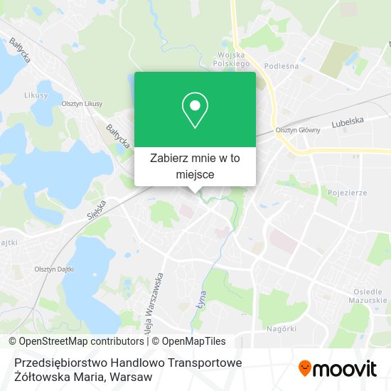 Mapa Przedsiębiorstwo Handlowo Transportowe Żółtowska Maria