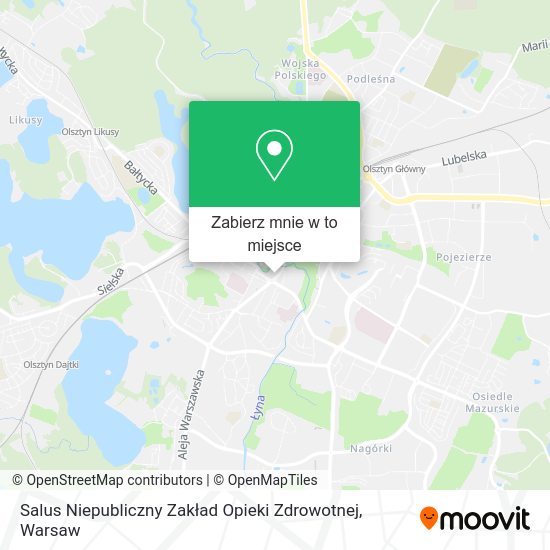 Mapa Salus Niepubliczny Zakład Opieki Zdrowotnej