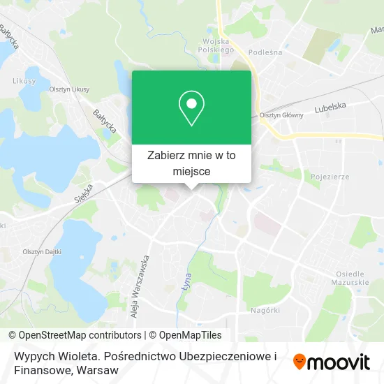Mapa Wypych Wioleta. Pośrednictwo Ubezpieczeniowe i Finansowe