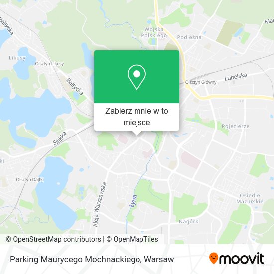 Mapa Parking Maurycego Mochnackiego