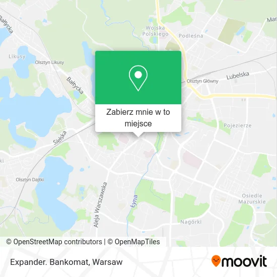 Mapa Expander. Bankomat