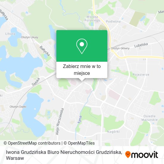 Mapa Iwona Grudzińska Biuro Nieruchomości Grudzińska