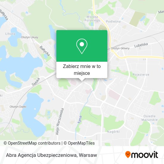 Mapa Abra Agencja Ubezpieczeniowa