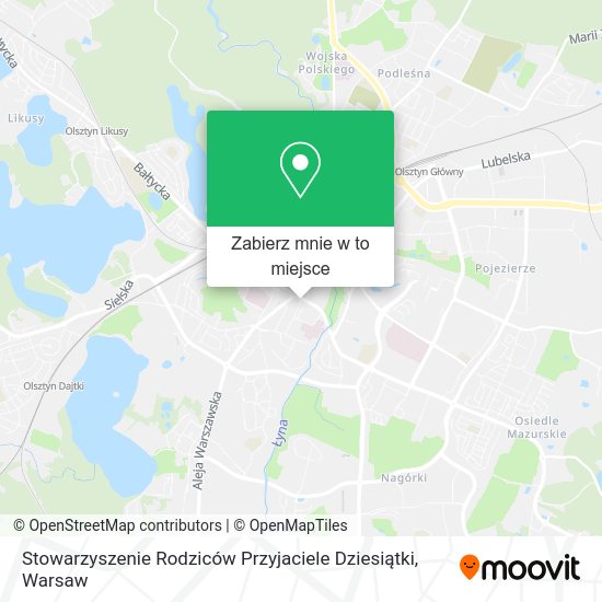 Mapa Stowarzyszenie Rodziców Przyjaciele Dziesiątki