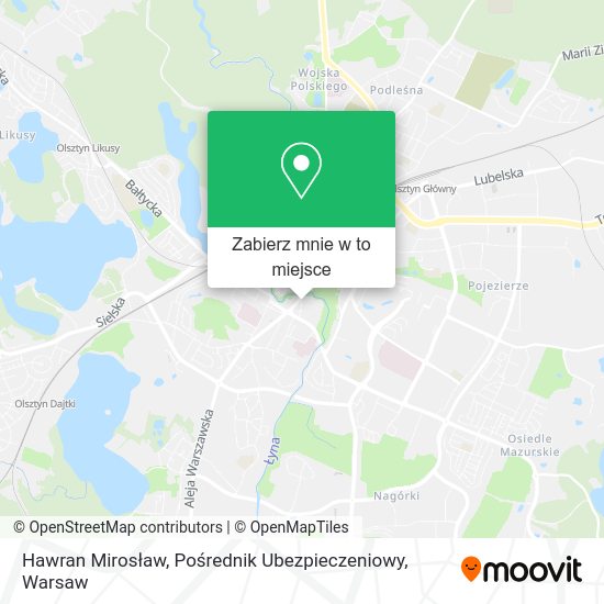 Mapa Hawran Mirosław, Pośrednik Ubezpieczeniowy