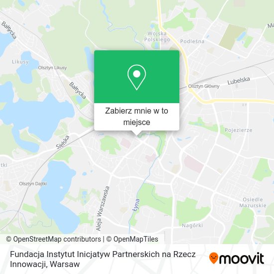 Mapa Fundacja Instytut Inicjatyw Partnerskich na Rzecz Innowacji