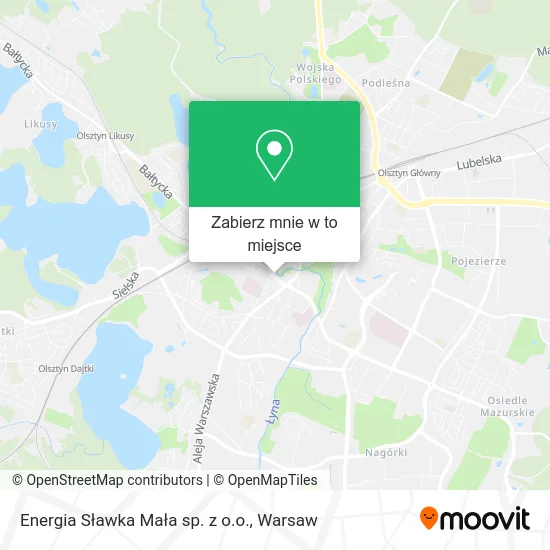 Mapa Energia Sławka Mała sp. z o.o.