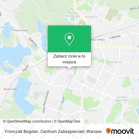 Mapa Fronczak Bogdan. Centrum Zabezpieczeń