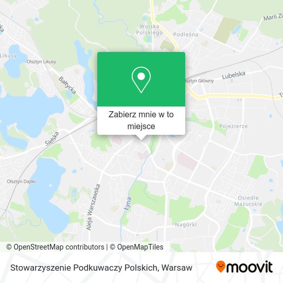 Mapa Stowarzyszenie Podkuwaczy Polskich