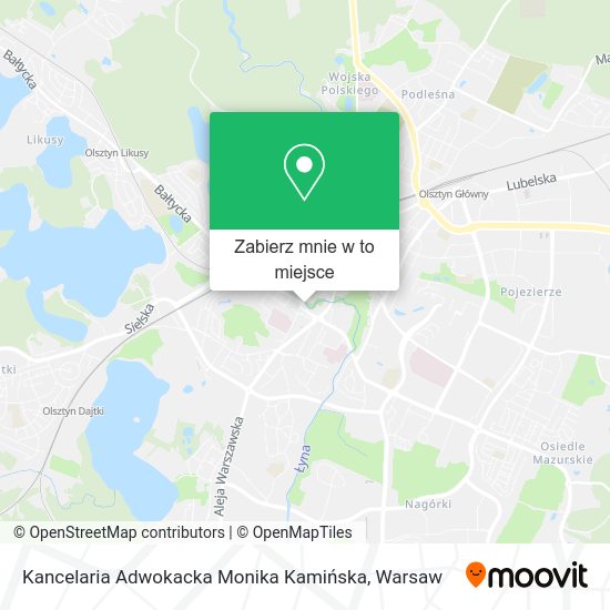 Mapa Kancelaria Adwokacka Monika Kamińska