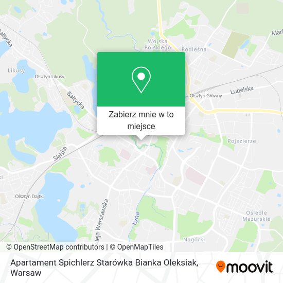 Mapa Apartament Spichlerz Starówka Bianka Oleksiak