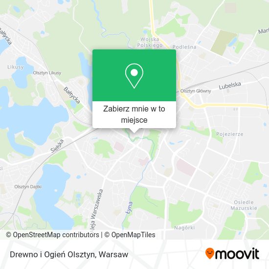 Mapa Drewno i Ogień Olsztyn