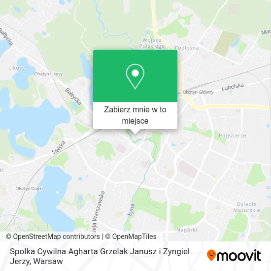 Mapa Spolka Cywilna Agharta Grzelak Janusz i Zyngiel Jerzy