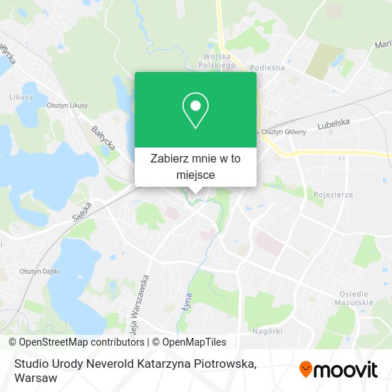 Mapa Studio Urody Neverold Katarzyna Piotrowska